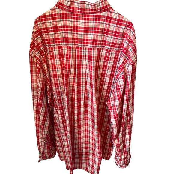 Wrangler Twenty X‎ Long Sleeve Button Up Men's XL Red/White/Light Blue Checked - Picture 5 of 7